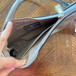 Nanette Lepore NWT Silver Shoulder Bag with air tag keyring Photo 2