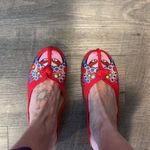 CINAK CHINESE STYLE SLIPPERS Red Size 8.5 Photo 3