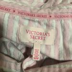Victoria's Secret Victoria’s Secret Pink & White Striped Button Down Pajama Shirt Size Medium Photo 3