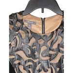 Muse Women's Dress‎ Cocktail Peplum Leather Lace W/ Detachable Skirt Black Sz. 6 Photo 1