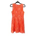 Madewell  Womens‎ Boho Neon Orange Sleeveless A-Line Knee Length Dress 6 Photo 6