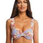 Time & Tru Floral purple coral Bikini swimwear set size large 12-14 swimsuit Photo 3