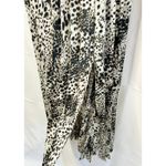 Lulus x LUSH Stay Wild Ivory Leopard Print Pleated Midi Dress sz. S Photo 8