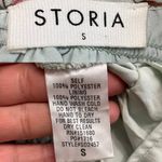 Storia Womens Dress Pale Green Floral Gathered Dress Long SleeveSize Small Photo 9