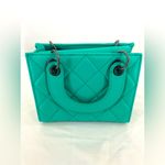 Badgley Mischka ‎ small quilted Crossbody, purse, teal Photo 3
