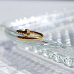 Titanium Steel Gold Plated Nail Ring Minimal Gift Photo 6