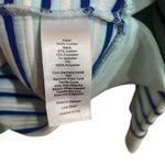 Talbots  textured funnel neck pullover blue stripe sweatshirt NWT Photo 7