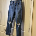 American Eagle Women Medium Wash Distressed High Rise Legging Denim Jeans Sz 6 # Photo 3