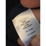 Talbots  Woman Navy Blue Eyelet Skirt Women's 16 100% Cotton Zip At Back G2 Photo 2