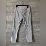 Crown & Ivy  pin‎ striped gray and white sear sucker type printed pants. Size 2p Photo 2