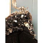 Prezzo Womens Chunky Stones Evening Bag Black Rhinestones Velvety‎ *craft Photo 1