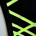 Alo Yoga Airbrush Glow In the Dark Stripe Bandage Legging Black Size Medium Photo 2