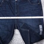 Old Navy  High Rise Slouchy Straight Jeans Cropped Women's Plus Size 28 Dark Wash Photo 8