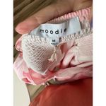 Moodie Women's Pink Babydoll Dress M Long Sleeve Sweetheart Neckline Milkmaid Size M Photo 2