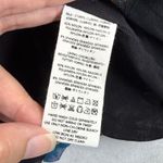 Free People Floral Blouse Sheer Ruffle Long Sleeve Top Black XS Photo 6