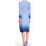 BCBGMAXAZRIA  Adele Blue Floral Wrap Dress Photo 1