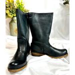 MTNG Originals Leather Zip Up Biker Moto Boots Black 37 Size 7 Photo 8
