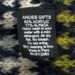 NWOT Andes Gifts Alpaca Blend Fair Isle Peruvian & Bolivian Hand Knit Scarf Green Photo 7