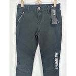 EXPRESS Jeans Size 0R Womens Black Legging Pants Stretch Mid Rise Zipped Pockets Photo 1