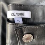 RE/DONE $1236 NWT MIDRISE WIDE LEG LEATHER *SAMPLE* JEANS SZ 25 Photo 3