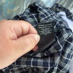 Paper Crown Anthropologie Lake District Button Down Plaid Navy Small Blue Photo 7