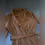 SheIn NWOT burnt orange long sleeve jumpsuit Photo 3