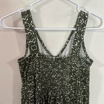 Eddie Bauer Slub Cotton floral midi gathered Dress green and white size Sp Photo 3