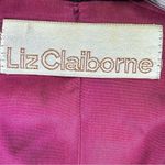 Liz Claiborne Vintage‎  Women's Velour Retro Bomber Jacket Brown Snap Front M Photo 3
