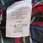 Loft Tartan Holiday Plaid Button Back Balloon 3/4 Sleeve Blouse SZ M Xmas Cabin Photo 10