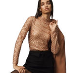 Pilcro and the Letterpress Pilcro Anthropologie turtleneck sequin top Small Photo 0