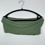 Norma Kamali Norma‎ Kamali Strapless Cropped Top Bandeau Celadon Green Size Large Photo 6