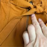 Madewell Pants Dunaway Paperbag Pockets Cropped Ankle Pumpkin Burnt Orange Rust Photo 5