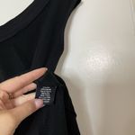 Misook  Collection knit black v-neck silk vest tank size Small Photo 4