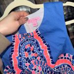 Lilly Pulitzer  Tic Tac Tile Mila Shift Dress mini sleeveless neon cobalt mosaic Photo 5
