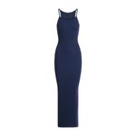 SKIMS Cotton Rib Long Cami Dress in Navy, Size XXS Photo 4