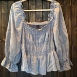 Who What Wear  - Blue Chambray Top XL Photo 1