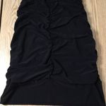 Deb Sexy Ruched Rhinestone Jeweled Dress Lightly Padded Stretch Black Size Small Photo 6