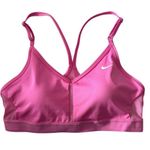 Nike NEW  Indy Training Dri-FIT Light support V Neck Sports bra size M Pink Photo 0
