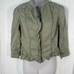 Decree  Jacket Green Zip Front Jacket Size Medium EUC Photo 2