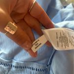 Madewell Sweetheart Midi Dress Boho Romantic Cottagecore Linen Cotton Blue NEW 2 Photo 9