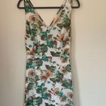 Forever 21 Contemporary white floral strappy dress short length women’s size M Photo 2