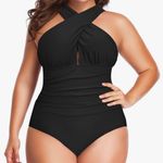 You Dian Women's Swimsuits One Piece Tummy Control Front Cross Backless Swimsuit Photo 0