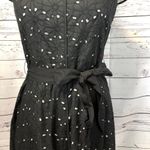 Talbots Black Daisy Eyelet Dress with white underneath & ribbon belt size 6 Photo 7