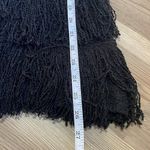 Bar III Black Sleeveless Fringed Hem Sweater Size S NWT Fun Asymmetrical Photo 8