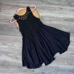 Free People  black crochet cocktail mini‎ dress Photo 8