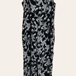 Sandro Paris Black White Floral Print Paradise Sleeveless Jumpsuit Size 4 Photo 3