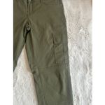 prAna  Women's Cargo Pants Olive Green Slim Fit Utility Outdoor‎ Hiking Size 6 Photo 5