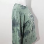 Mighty fine Green Distressed Blame It On My Zodiac Cropped Tee Size Small Photo 4