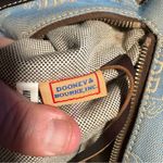 Dooney & Bourke East West Canvas / Leather Trim Donegal Crest Tote Shoulder Bag Photo 11