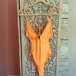 White Fox Boutique Hot sexy White Fox Playa Del Rey one piece swimsuit in tangerine NWT size medium Photo 2
